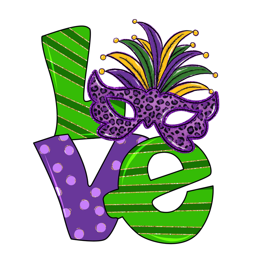 Faschingsdienstag Liebe Karneval Design - DTF Ready To Press