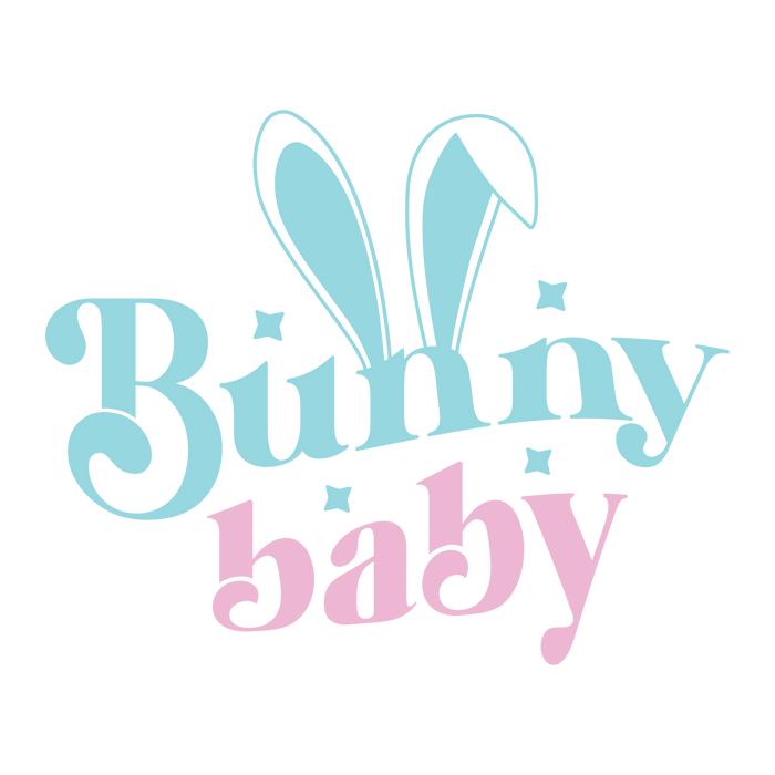 Bunny Baby Easter Retro Party Design - DTF Ready To Press - DTF Center