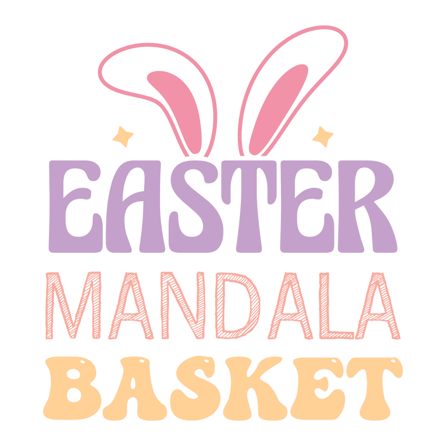 Easter Mandala Basket Design - DTF Ready To Press