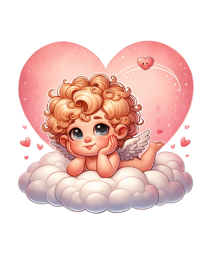 Cute Cupid Valentine's Day Design - DTF Ready To Press