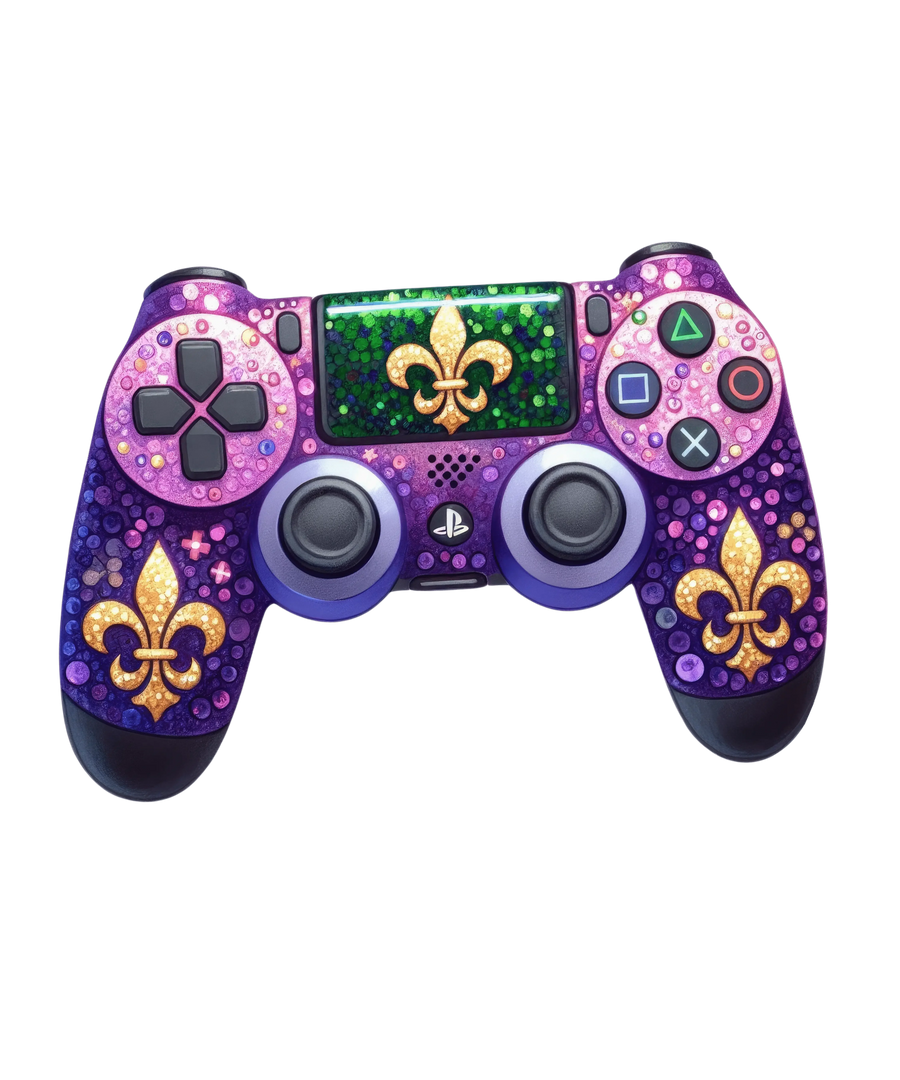 Game Day Mardi Gras Design - DTF Ready To Press